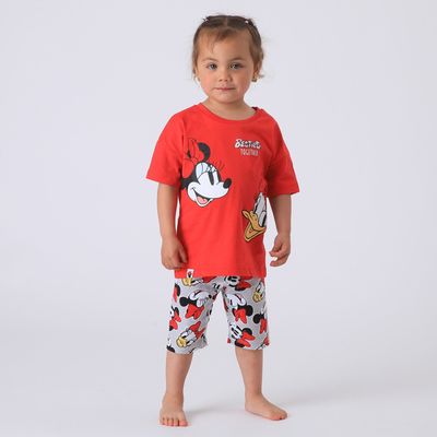 Conjunto Niña Rojo Minnie & Daisy Smiling Disney