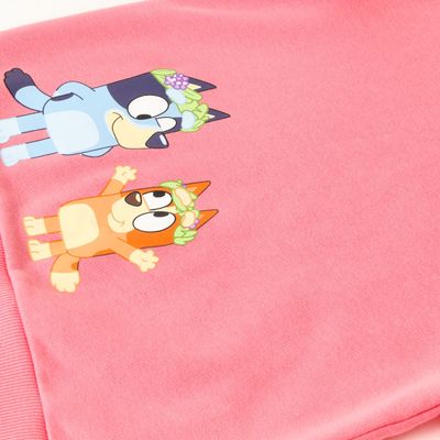 Imagen 2 del producto Poleron Cerrado Niña Vuelos Rosado Bluey