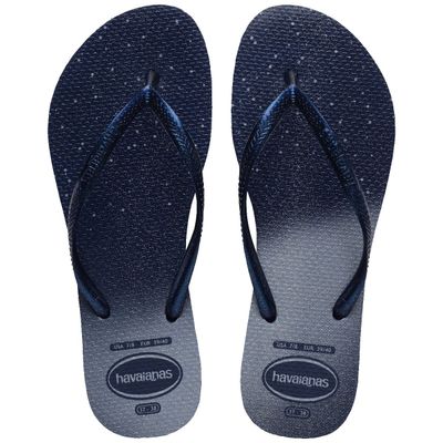 Sandalia Mujer Slim Gloss Azul Havaianas