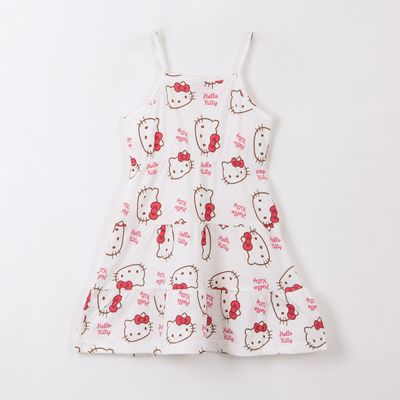 Imagen 2 del producto Vestido Niña Blanco Full Print Hello Kitty