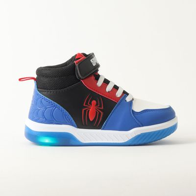 Zapatilla Con Luces Niño Spiderman Spidey Pulse Azul Marvel