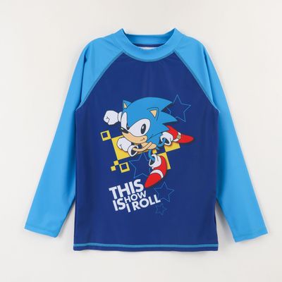 Imagen 1 del producto Polera UV Manga Larga Niño Azul This Is How We Roll Sonic