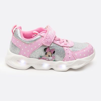 Imagen 1 del producto Zapatilla Con Luces Niña Lunares Minnie Rosado Disney