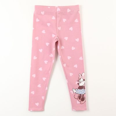 Calza Niña Minnie Corazones Rosado Disney