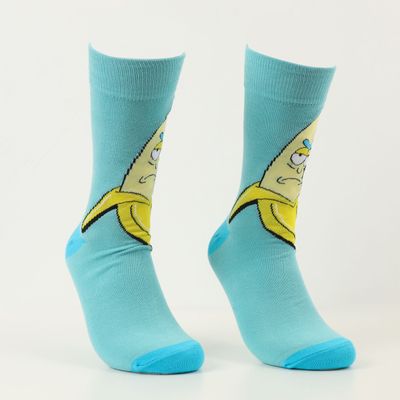 Imagen 2 del producto Bipack Calcetín Hombre Celeste Banana Rick and Morty