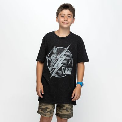 Polera Hombre The Flash Byn Gris Dc Comics