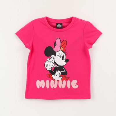 Imagen 2 del producto Polera Manga Corta Niña Rosado Minnie Cheek Disney