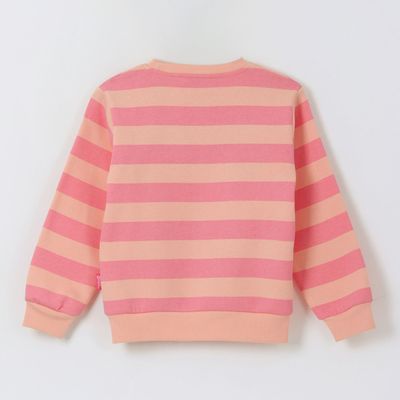 Imagen 2 del producto Polerón Cerrado Niña Rayas Rosado Barbie