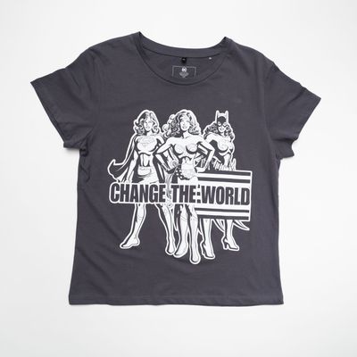 Imagen 1 del producto Polera Mujer Dc Comics Wonder Woman I Gris