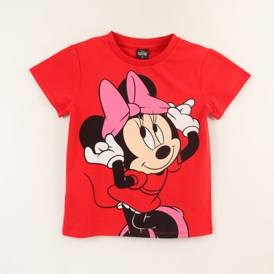 Imagen 1 del producto Polera Manga Corta Niña Rojo Minnie Moño Disney