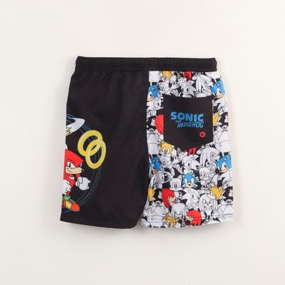 Imagen 2 del producto Traje de baño Niño Negro Personajes Sonic