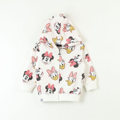 Imagen 1 del producto Poleron Abierto Niña Minnie Y Daisy Faces Rojo Disney