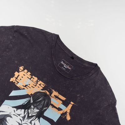 Imagen 2 del producto Polera Hombre  Attack On Titan Eren Gris