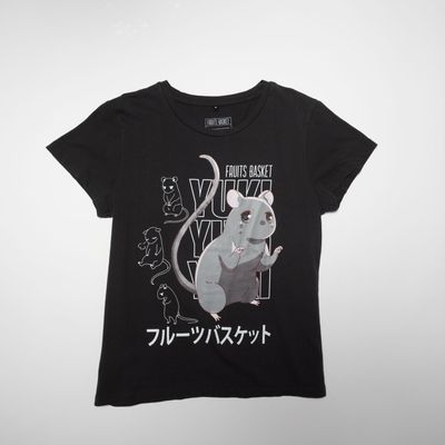 Polera Mujer Fruits Basket Animal Gris