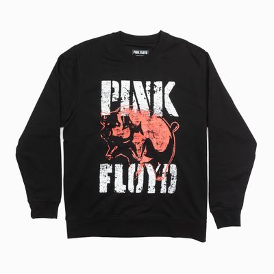 Poleron Hombre Pink Floyd Heart Negro Pink Floyd