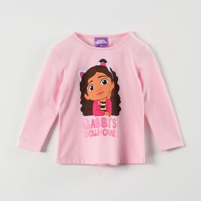 Polera Manga Larga Niña Gabby´S Rosado Gabby Doll House