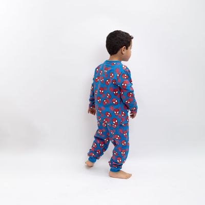 Imagen 2 del producto Pijama Disfraz Niño Spiderman Caritas Azul Marvel