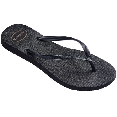 Imagen 2 del producto Sandalia Mujer Slim Gloss Negro Plata Havaianas