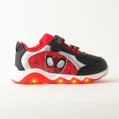 Zapatilla Con Luces Niño Spiderman Details Rojo Marvel