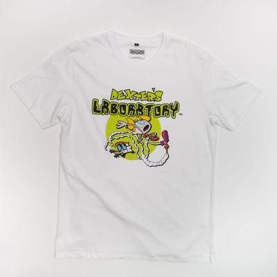 Polera Hombre  Cartoon Network Dexter Blanco