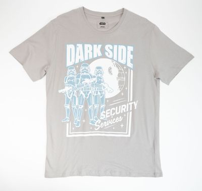 Polera Hombre  Star Wars  Darth Vader Gris