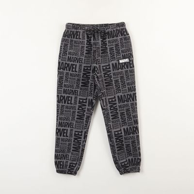 Pantalon De Buzo Niño Spiderman Full Logo Gris Marvel