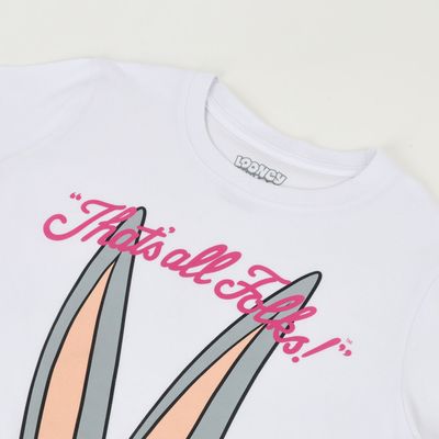 Imagen 2 del producto Polera Manga Corta Mujer Thats All  Blanco Looney Tunes