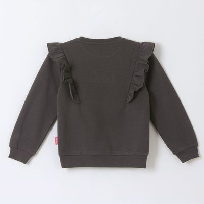 Imagen 2 del producto Polerón Cerrado Niña Vuelos Gris Barbie