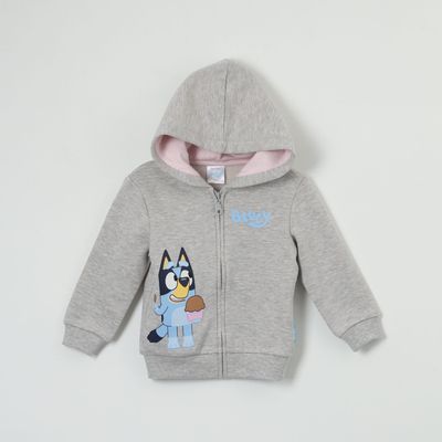 Poleron Niña Just Gris Mel Bluey