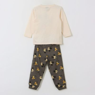 Imagen 2 del producto Pijama Manga Larga Niño Mickey & Pluto Blanco Disney