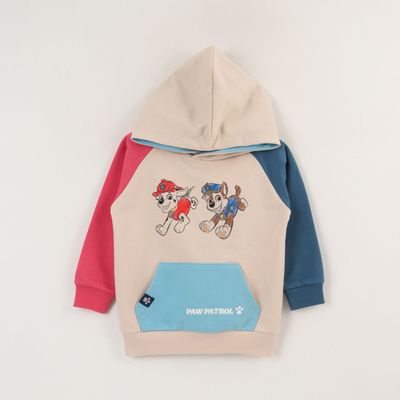 Polerón Cerrado Niño Beige Chase & Marshall Paw Patrol