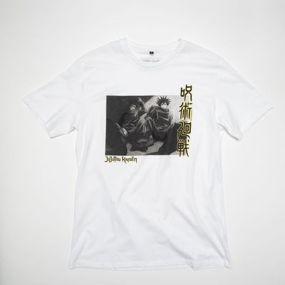 Polera Hombre YOU Jujutsu Kaisen  Logo Blanco