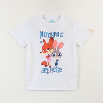 Imagen 2 del producto Polera Manga Corta Niño Blanco Nick & Hopps Zootopia Disney