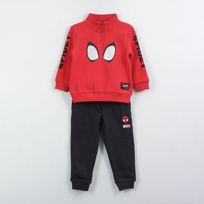 Conjunto Buzo Niño Print Spiderman Ojos Rojo Marvel