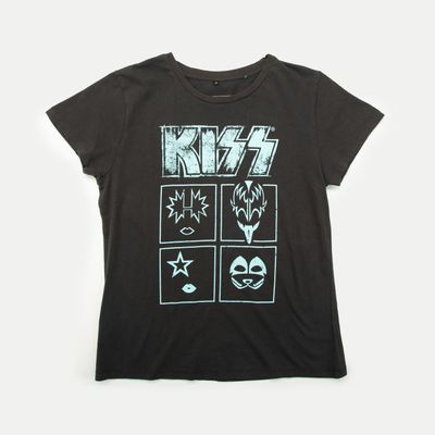 Imagen 1 del producto Polera Mujer Siluetas Gris Kiss