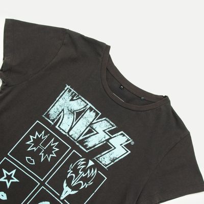 Imagen 2 del producto Polera Mujer Siluetas Gris Kiss