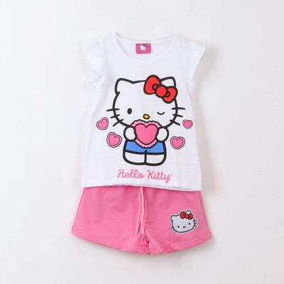 Conjunto Niña Blanco Corazón Hello Kitty