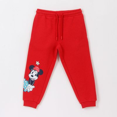 Pantalón de Buzo Niña Minnie Mouse Rojo Disney