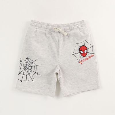 Short Niño Gris Telaraña Spiderman Marvel