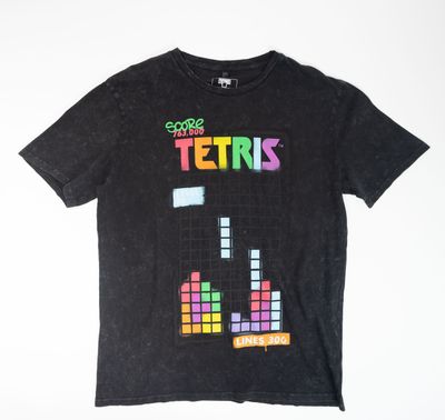 Polera Hombre YOU Tetris  Grafics Gris