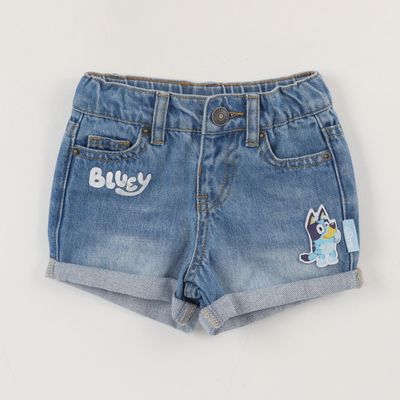 Short Niña Azul Jeans Bluey