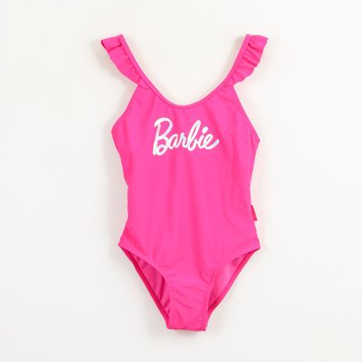 Imagen 1 del producto Traje de baño entero Niña Rosa Logo Barbie