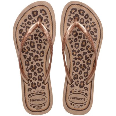 Sandalia Mujer Slim Animals Dorado Rose Havaianas