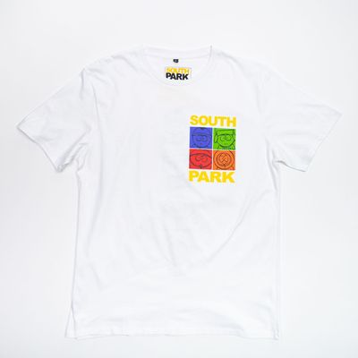 Polera Hombre South Park Personajes Blanco MTV