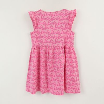 Imagen 2 del producto Vestido Sin Manga y Collet Niña Rosado Full Print Barbie