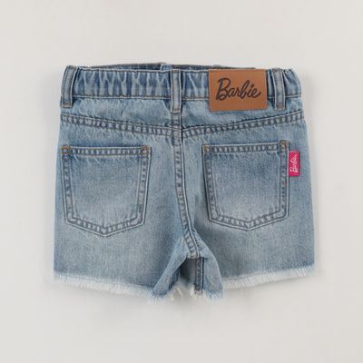 Imagen 2 del producto Short Niña Azul Denim Roto Barbie