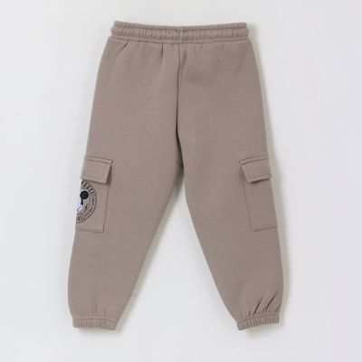 Imagen 2 del producto Pantalón de Buzo Niño Bolsillos Laterales Mickey Café Disney