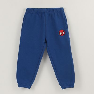 Pantalon De Buzo Niño Spiderman Logo Azul Marvel