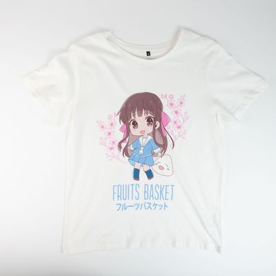 Polera Mujer Fruits Basket Girl Blanco