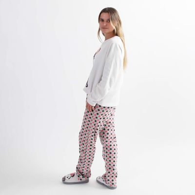 Imagen 2 del producto Pijama Polar Mujer Minnie Posando Gris Disney
